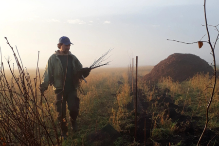 Rex Agri Arnaud plante des haies agroforesterie