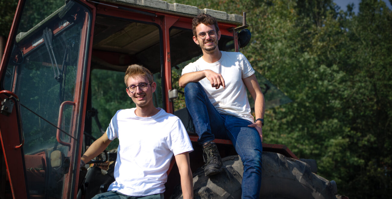 Maxime Durand et Sébastien, cofondateur de beyond green