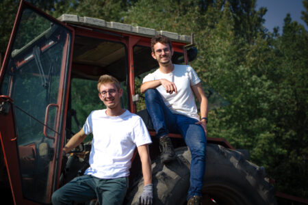 Maxime Durand et Sébastien, cofondateur de beyond green